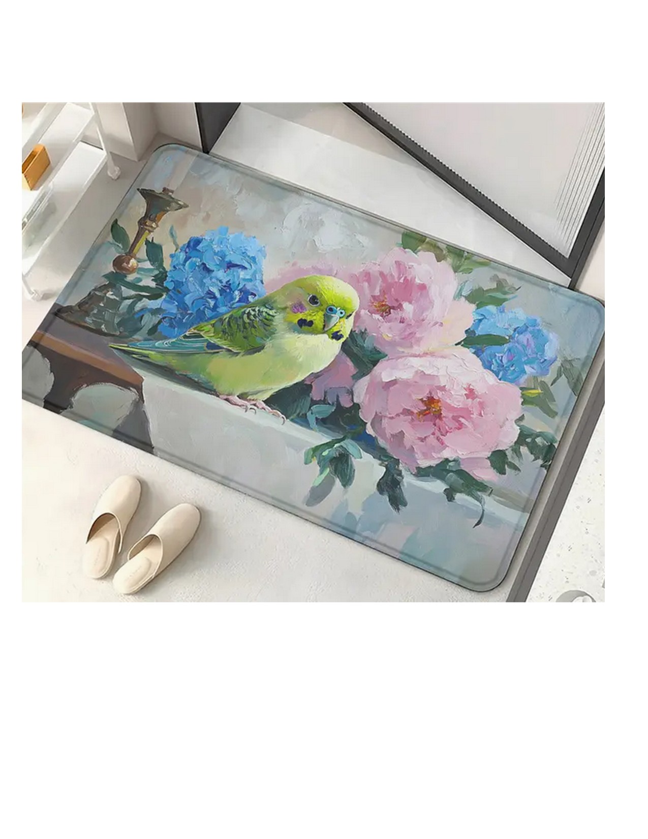 Discover the Magic of Australian-Themed Products 4 Mat with Picture of 2 budgies