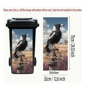 Magpie bin stickers