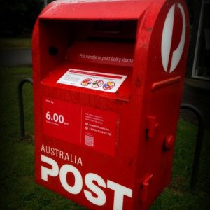 Aust post letter box